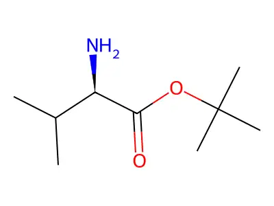 Tert-butyl 2-amino-3-methylbutanoate structure