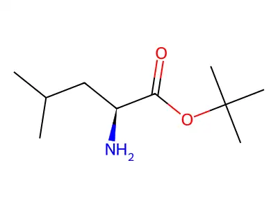 Tert-butyl 2-amino-4-methylpentanoate structure