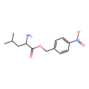 (4-Nitrophenyl)methyl L-leucinate structure