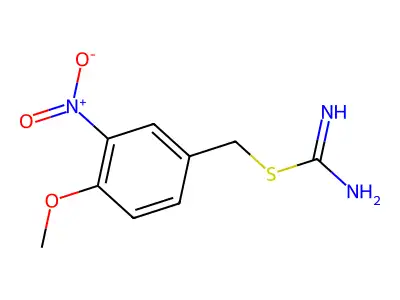 4-Methoxy-3-nitrobenzyl carbamimidothioate structure