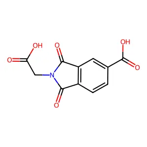 4-carboxy-N-(carboxymethyl)phthalimide structure