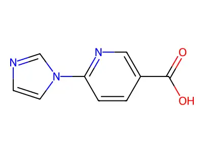 6-(1H-imidazol-1-yl)pyridine-3-carboxylic acid structure