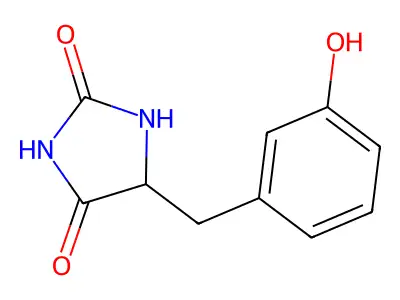 5-(3'-Hydroxybenzyl)hydantoin structure