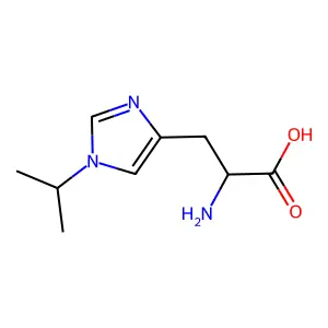 1-isopropyl-L-histidine structure