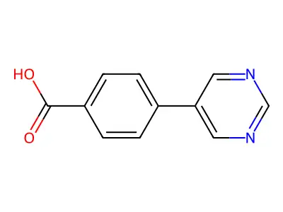 4-(Pyrimidin-5-yl)benzoic acid structure