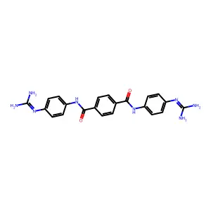 n,n'-Bis{4-[(diaminomethylidene)amino]phenyl}benzene-1,4-dicarboxamide structure