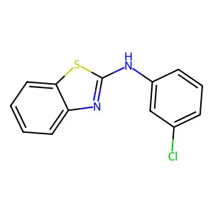 N-(3-氯苯基)-1,3-苯并噻唑-2-胺 structure