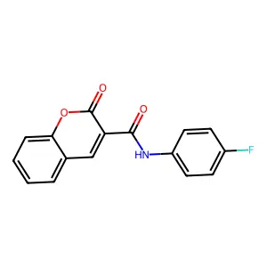 N-(4-fluorophenyl)-2-oxo-2H-chromene-3-carboxamide structure