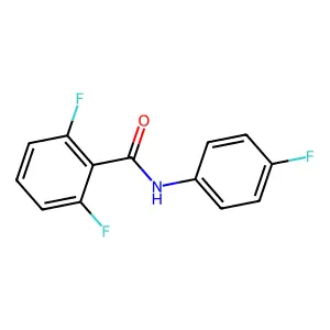 2,6-difluoro-N-(4-fluorophenyl)benzamide structure