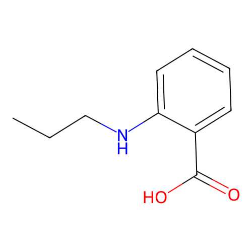 2-(Propylamino)benzoic acid structure