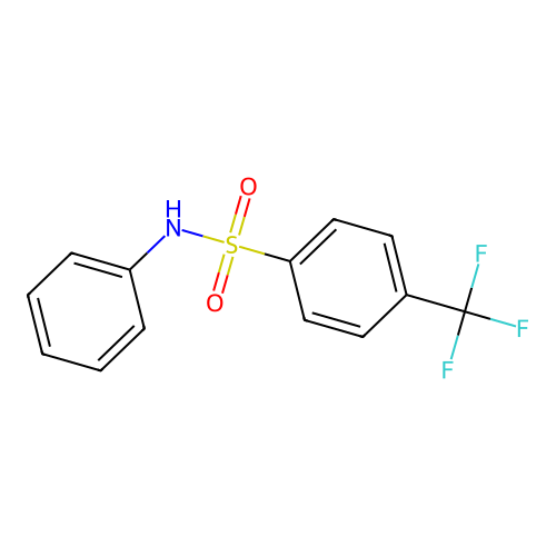 N-phenyl-4-(trifluoromethyl)benzenesulfonamide structure