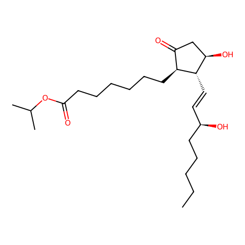 Alprostadil isopropyl ester structure