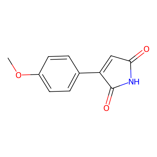 3-(4-methoxyphenyl)-1H-pyrrole-2,5-dione structure