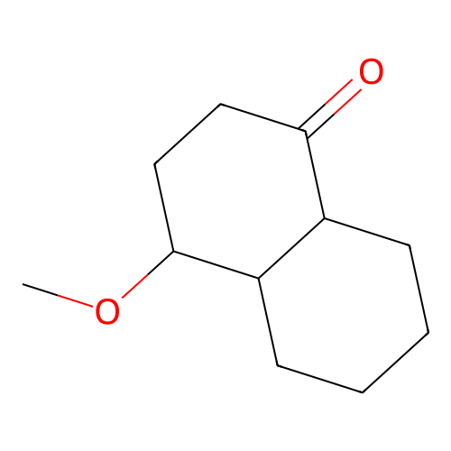 1(2H)-Naphthalenone, octahydro-4-methoxy-, trans- structure