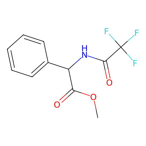 methyl (2S)-2-phenyl-2-(2,2,2-trifluoroacetylamino)acetate structure