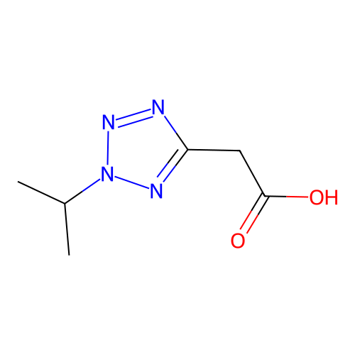 2-[2-(Methylethyl)-1,2,3,4-tetraazol-5-yl]acetic acid structure