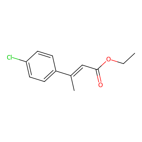 ethyl 3-(4-chlorophenyl)but-2-enoate structure