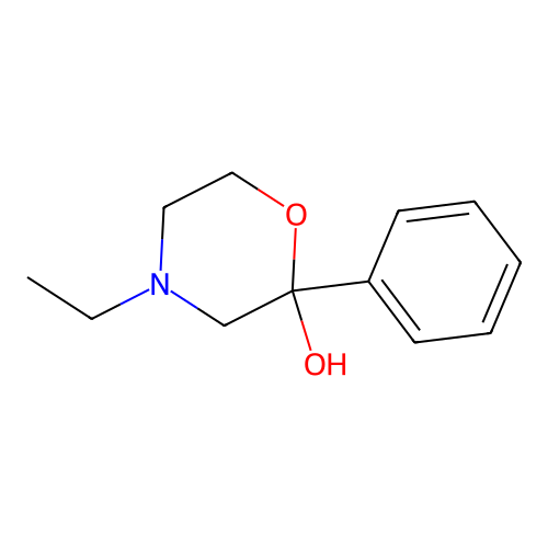 4-Ethyl-2-phenylmorpholin-2-ol structure