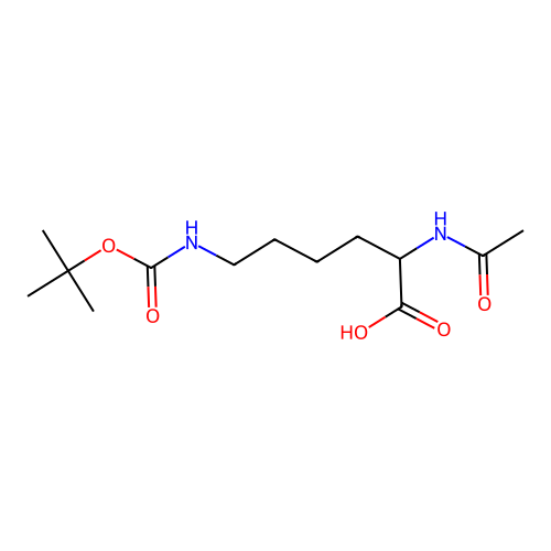 2-Acetamido-6-(tert-butoxycarbonylamino)hexanoic acid structure