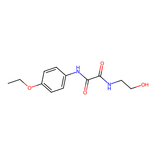 N-(4-ethoxyphenyl)-N'-(2-hydroxyethyl)ethanediamide structure