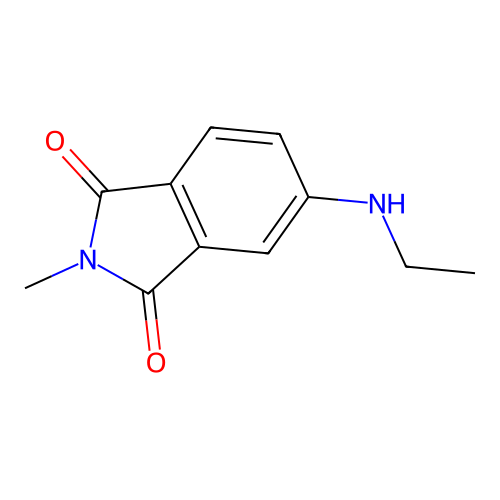 5-(ethylamino)-2-methyl-1H-isoindole-1,3(2H)-dione structure