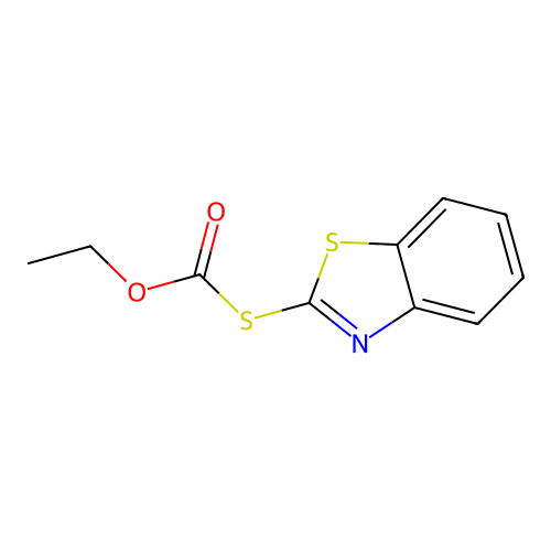 2-(Ethoxycarbonylthio)benzothiazole structure