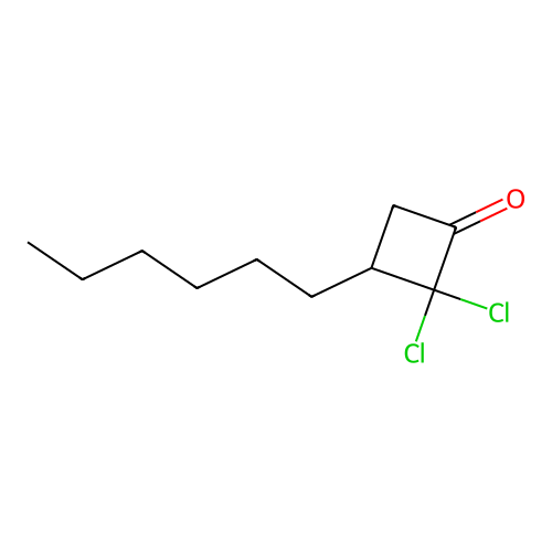 2,2-Dichloro-3-hexylcyclobutanone structure