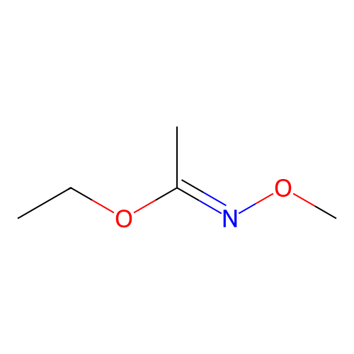 ethyl (1E)-N-methoxyethanimidate structure
