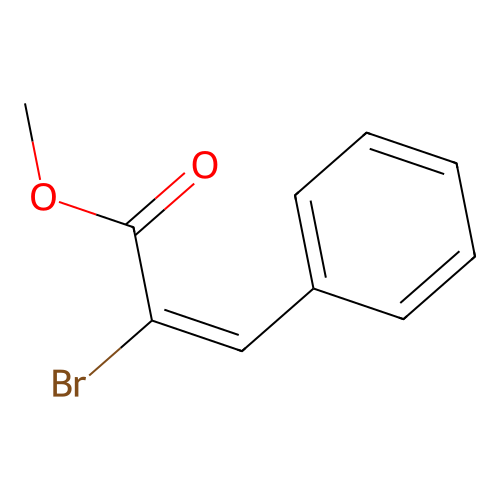 Methyl (2E)-2-bromo-3-phenylprop-2-enoate structure