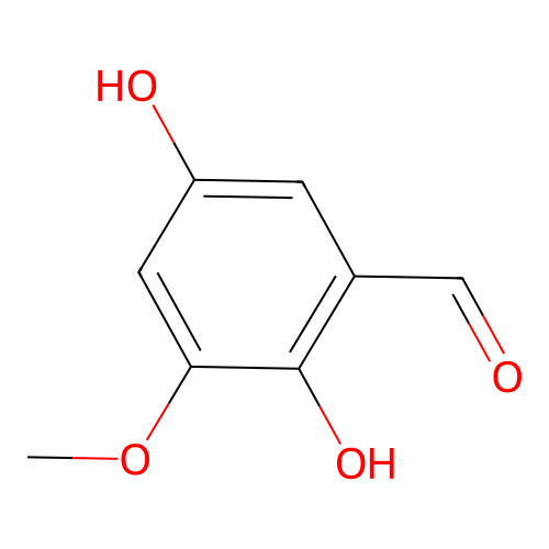 Benzaldehyde, 2,5-dihydroxy-3-methoxy- structure