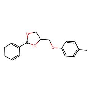 4-((4-Methylphenoxy)methyl)-2-phenyl-1,3,2-dioxaborolane structure