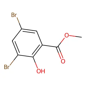 Benzoic acid, 3,5-dibromo-2-hydroxy-, methyl ester structure