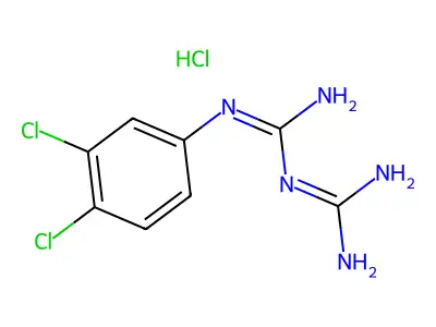 1-(3,4-Dichlorophenyl)biguanide hydrochloride structure