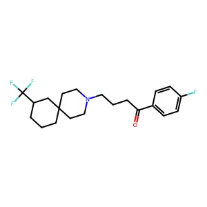 Butyrophenone, 4'-fluoro-4-(8-(trifluoromethyl)-3-azaspiro(5.5)undec-3-yl)- structure
