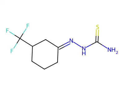 2-(3-(Trifluoromethyl)cyclohexylidene)hydrazinecarbothioamide structure