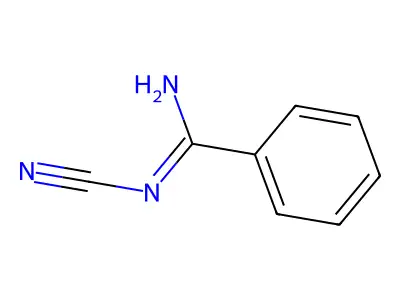 N'-Cyanobenzenecarboximidamide structure