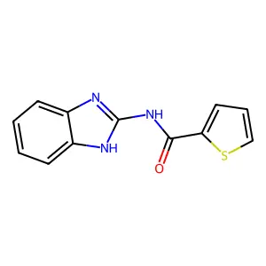 N-(1H-benzimidazol-2-yl)thiophene-2-carboxamide structure