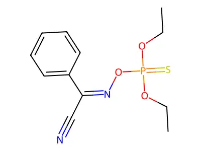 Phoxim, (E)- structure
