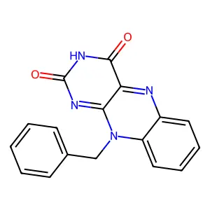 10-Benzylbenzo[g]pteridine-2,4(3H,10H)-dione structure