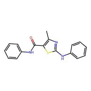 2-Anilino-4-methyl-N-phenyl-1,3-thiazole-5-carboxamide structure