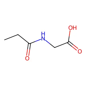 Propionylglycine structure