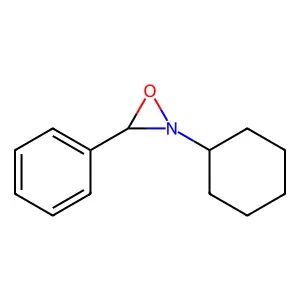2-Cyclohexyl-3-phenyloxaziridine structure
