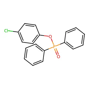 二苯基次膦酸-4-氯苯酯 structure