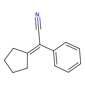 Cyclopentylidenephenylacetonitrile structure