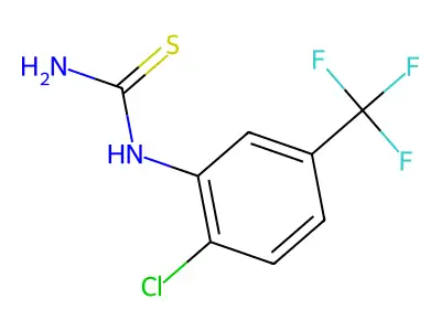 1-(2-Chloro-5-(trifluoromethyl)phenyl)thiourea structure
