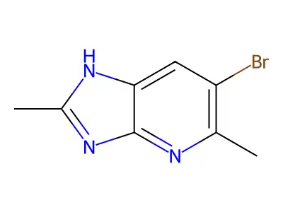 6-bromo-2,5-dimethyl-3H-imidazo[4,5-b]pyridine structure