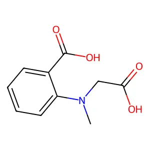 2-[(Carboxymethyl)(methyl)amino]benzoic acid structure