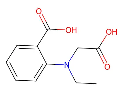 2-((Carboxymethyl)(ethyl)amino)benzoic acid structure