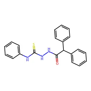 2-(diphenylacetyl)-N-phenylhydrazinecarbothioamide structure
