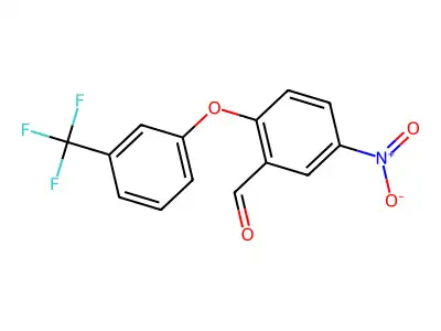 2-(3-Trifluoromethylphenoxy)-5-nitrobenzaldehyde structure